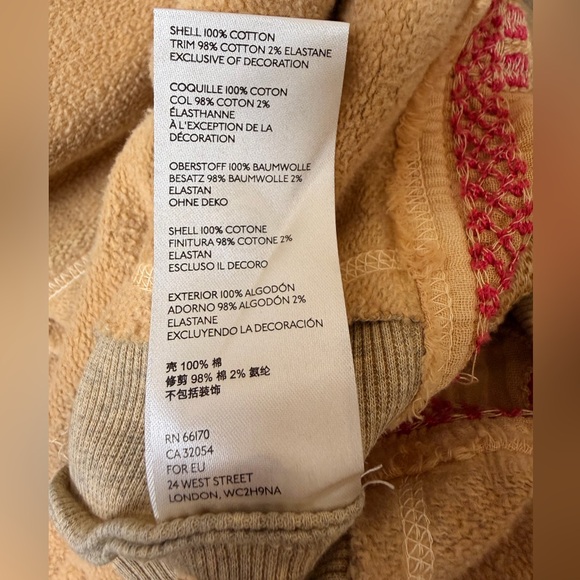 Free People Wildside Embroidered Hooded Poncho Jacket Size M/L - Picture 9 of 14